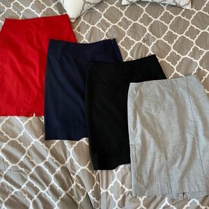 The limited collection work skirts